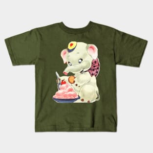 Baby Elephant eating Icecream Kids T-Shirt